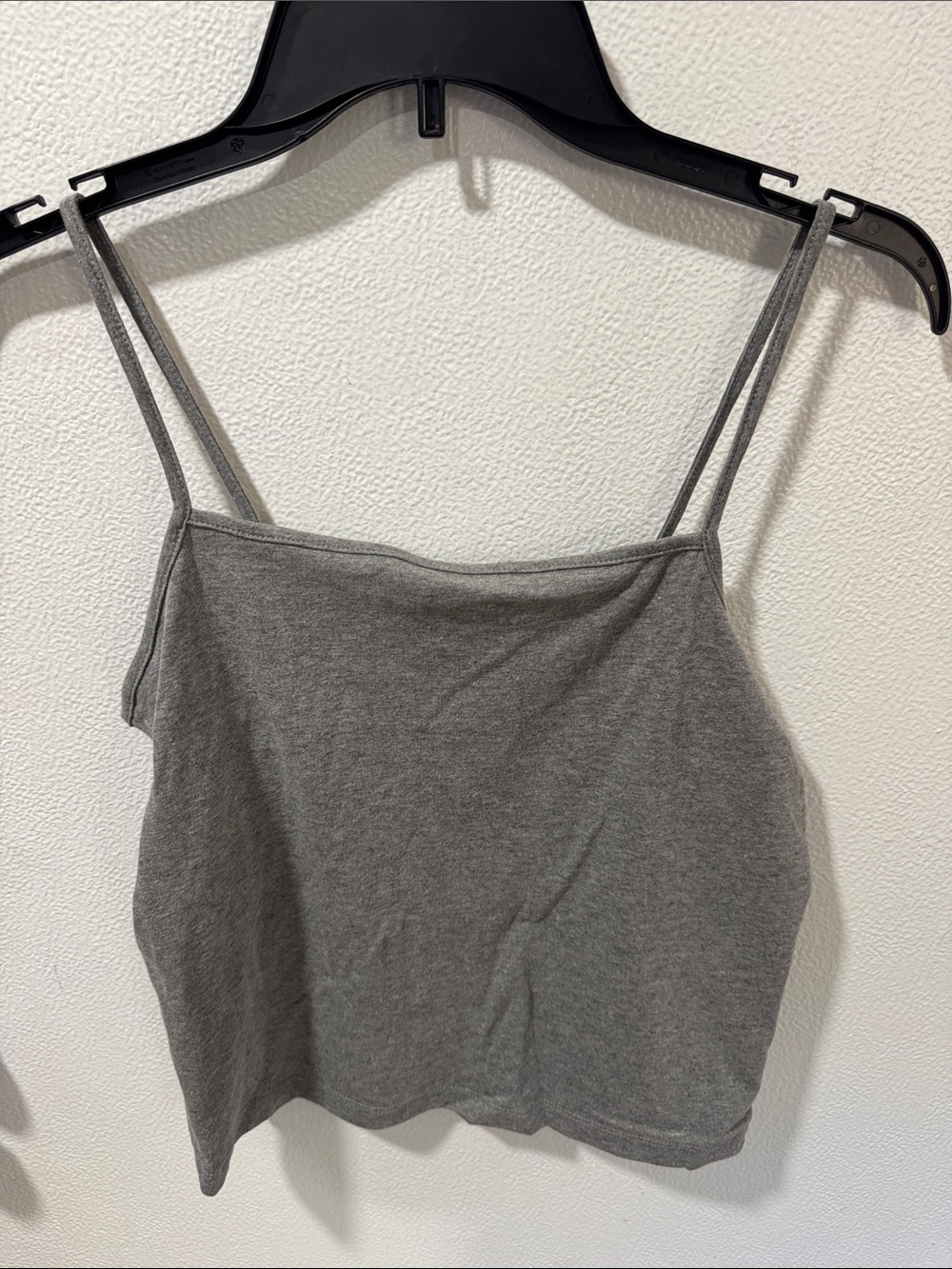 wild fable Gray Double-Strap Cropped Cami